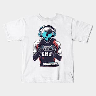 High Tech Guy Console Master Helmet Headset Gamer Kids T-Shirt